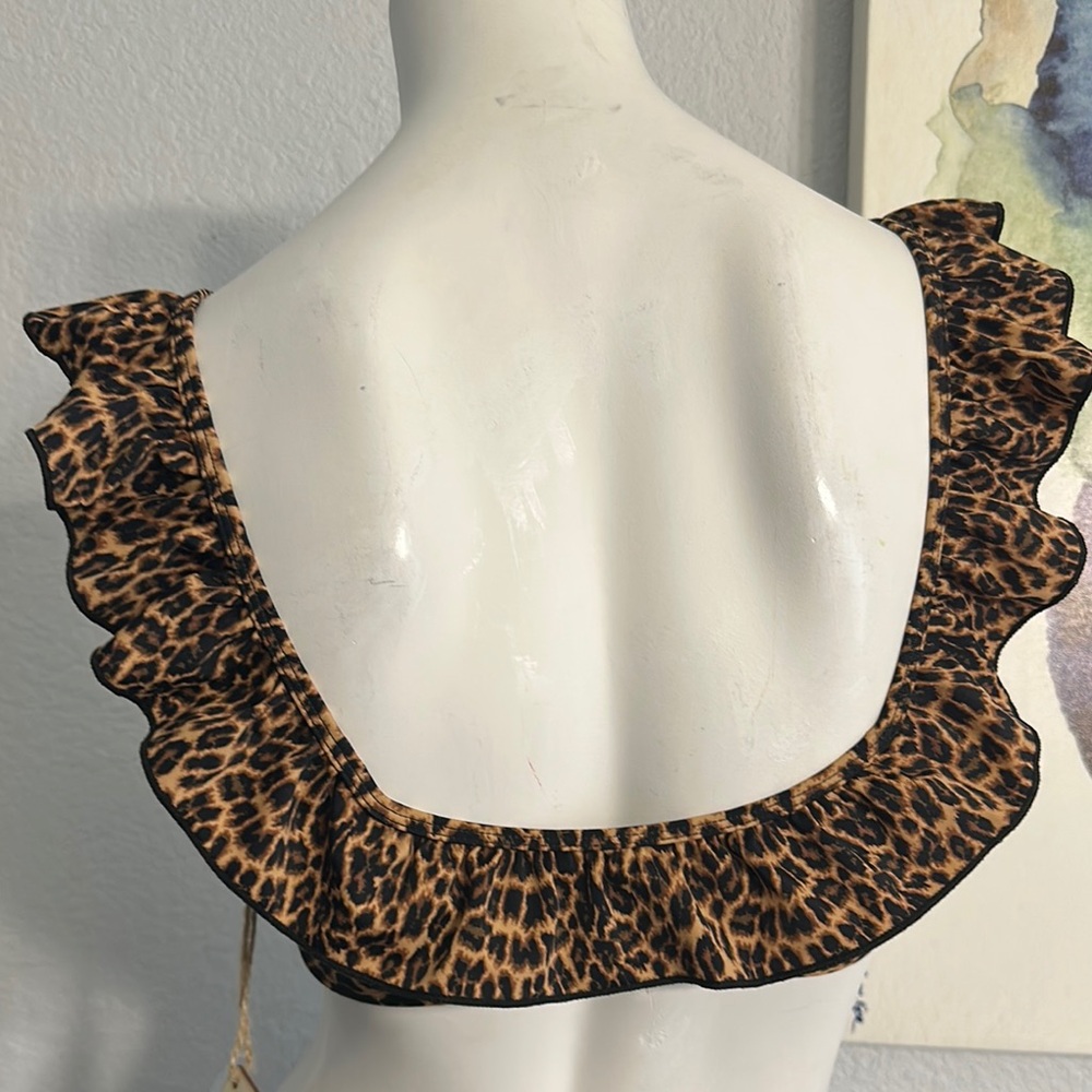 Cabana del Sol leopard print swim top - Picture 5 of 8